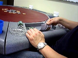 Poker Table, Seven Sided Poker Table, Seven Sided Game Table, No Peak Card Slide, Chip Slide, Poker Table Features